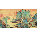 【已售】遼寧美協(xié)谷春鋼 四尺《春風(fēng)拂面》