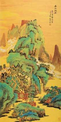 遼寧美協(xié)谷春鋼 三尺《春山幽居》