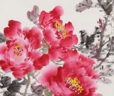 張謙 四尺斗方《富貴爭(zhēng)色》 中國美術(shù)家協(xié)會(huì)會(huì)員