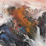 諸葛立軒 四尺斗方《秋泉氣香》 廣西美協(xié)會員