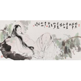 李立辰三尺《姹紫浴中出》河北著名仕女畫家（詢價(jià)）