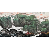 【已售】向士平 四尺《萬壑泉聲松外來》三峽大學藝術(shù)學院教授