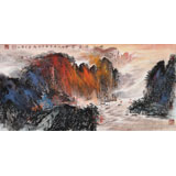 諸葛立軒 三尺《峽江雄姿圖》 廣西美協(xié)會員