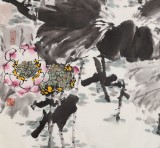 【已售】王向陽四尺作品《和諧大吉圖》 當代著名畫家（詢價）