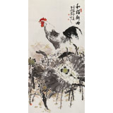 王向陽 四尺作品《和諧新曲》 當(dāng)代著名畫家（詢價(jià)）