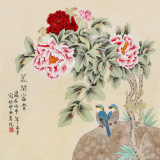 凌雪 四尺斗方《花開富貴》 北京美協(xié)會員