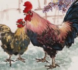 【已售】向士平 四尺《五德圖》三峽大學(xué)藝術(shù)學(xué)院教授