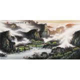 張慧仁 四尺《春山云起》 廣西山水畫家協(xié)會常務(wù)理事