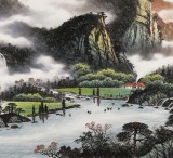 張慧仁 四尺《春山云起》 廣西山水畫(huà)家協(xié)會(huì)常務(wù)理事