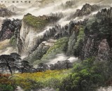 【已售】李碧峰 小八尺《碧湖秋韻圖》 中國(guó)書畫家協(xié)會(huì)理事