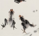 李明成三尺斗方圖《池韻圖》