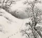 國(guó)家畫(huà)院劉金河四尺斗方作品《寒林雪韻》（詢價(jià)）