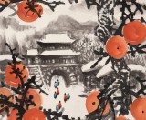 趙金鸰 三尺《古鎮(zhèn)冬日》清華美院高研班導(dǎo)師（詢價(jià)）