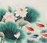 南海禪寺 妙林居士 四尺《連年有余 前程似錦》