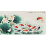 南海禪寺 妙林居士 四尺《連年有余 前程似錦》