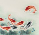 南海禪寺 妙林居士 四尺《連年有余 前程似錦》