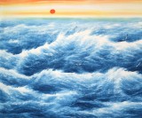 何華賢 小八尺《觀海聽(tīng)濤》 潁淮書(shū)畫(huà)名家