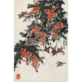 鄒友蒸 《無限春暉》2000年 已故山野派繪畫大家