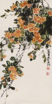 鄒友蒸 《正是春花爛漫時》1985年 已故山野派繪畫大家