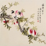 凌雪 四尺斗方《福壽康寧》 北京美協(xié)會員