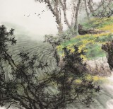 鄒本財(cái) 四尺《大地回春》 公主嶺市美協(xié)常務(wù)副主席