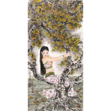 南海禪寺 妙林居士 四尺《秋葉隱美圖》