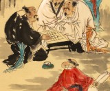 南海禪寺 妙林居士 四尺《弈趣圖》