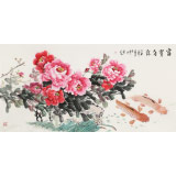 梁景欣 四尺《富貴有余》 青大美院學院派畫家