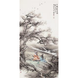 鄒本財(cái) 三尺《二仙盤道圖》 公主嶺市美協(xié)常務(wù)副主席