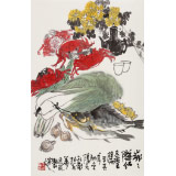 王永剛 四尺三開《歲歲重陽 今又重陽》 國家一級美術(shù)師（詢價(jià)）