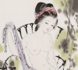 李立辰 四尺斗方《豆蔻年華》河北著名仕女畫家（詢價）