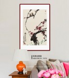 王永剛 四尺三開手指畫《梅花雙雀》 國家一級美術師（詢價）