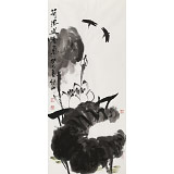 李紹山 三尺《荷風送香氣》 花鳥畫名家