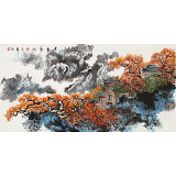 譚良干 四尺《景秀千秋》 貴州山水畫名家