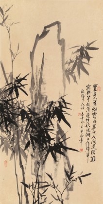 張春奇四尺《翠竹圖》徐悲鴻紀(jì)念館藝術(shù)中心理事（詢價）