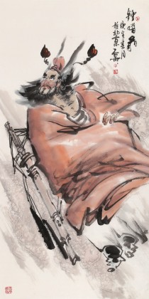 魏武雙四尺國(guó)畫(huà)《鐘馗圖》（詢價(jià)）