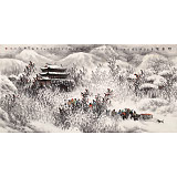 趙金鸰 四尺《趕年集》清華美院高研班導(dǎo)師（詢價）