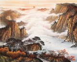 張慧仁 小八尺《秋山曙色》 廣西山水畫家協(xié)會(huì)常務(wù)理事