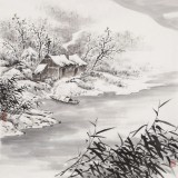 劉金河 四尺斗方《晚來天欲雪》 中美協(xié)會員（詢價(jià)）
