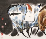 王永剛 四尺《雙駿圖》 國家一級美術(shù)師（詢價）