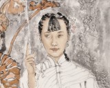 【已售】楊西沐 四尺《秋水伊人》 中國(guó)美術(shù)家協(xié)會(huì)會(huì)員（詢價(jià)）