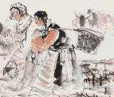 楊西沐 四尺《牧歸圖》 中國美術(shù)家協(xié)會會員（詢價）