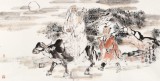 楊西沐 四尺《老子出關(guān)》 中國美術(shù)家協(xié)會(huì)會(huì)員（詢價(jià)）