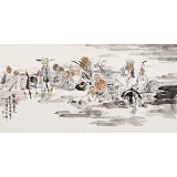 楊西沐 四尺《家園秋色》 中國美術(shù)家協(xié)會會員（詢價）