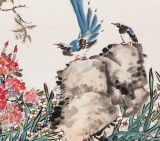 曲逸之 六尺《江南春早》 河南省著名花鳥畫家