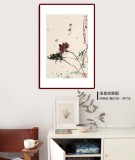 王永剛 四尺三開手指畫《池塘清趣》 國家一級美術師（詢價）