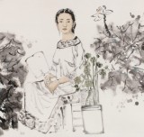 楊西沐 四尺《清秋》 中國美術(shù)家協(xié)會(huì)會(huì)員（詢價(jià)）