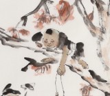 【已售】楊東方 四尺《子樂民間》中國美術(shù)家協(xié)會會員（詢價））