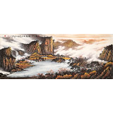 張慧仁 小八尺《秋山神韻圖》 廣西山水畫家協(xié)會常務(wù)理事