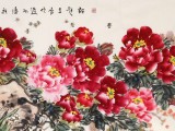【已售】曲逸之 小六尺《富貴吉祥》 河南省著名花鳥(niǎo)畫(huà)家